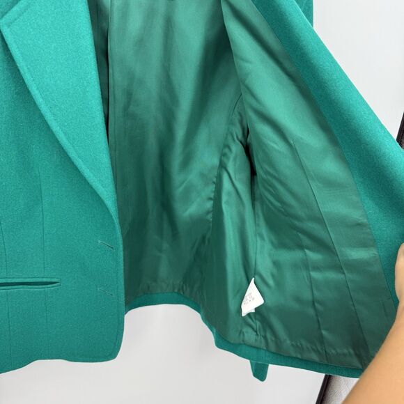 Pendleton Vintage Green Wool Blazer Made in USA Business Size 12 - Picture 9 of 12